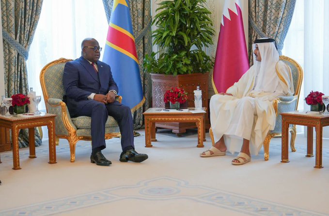 Lire la suite à propos de l’article Diplomatie : À Doha, Félix Tshisekedi et l’émir du Qatar renforcent les relations bilatérales entre les deux pays dans divers domaines