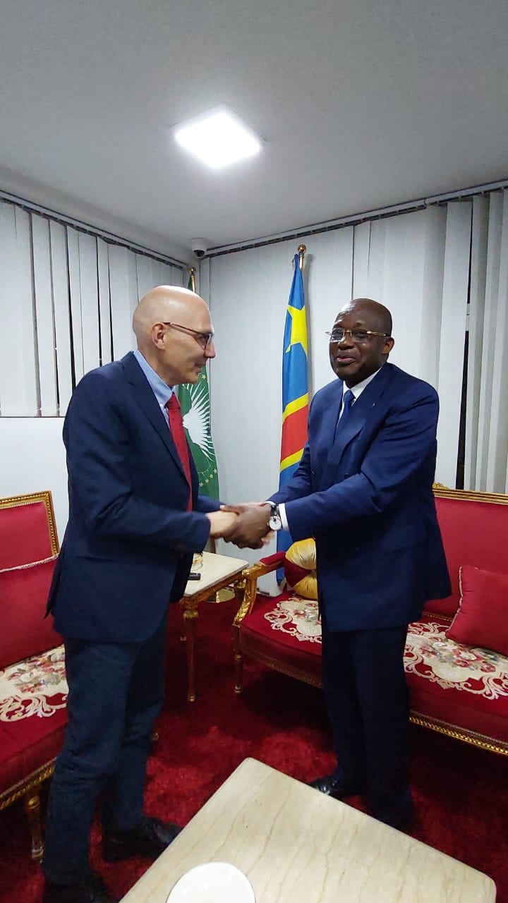 Lire la suite à propos de l’article Diplomatie : Christophe Lutundula et Volker Türk échangent sur la consolidation des droits de l’homme en RDC