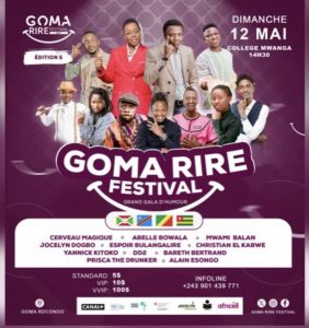 Lire la suite à propos de l’article Nord-Kivu : la 5ème édition de « Goma rire festival » annoncée du 10 au 12 mai prochain