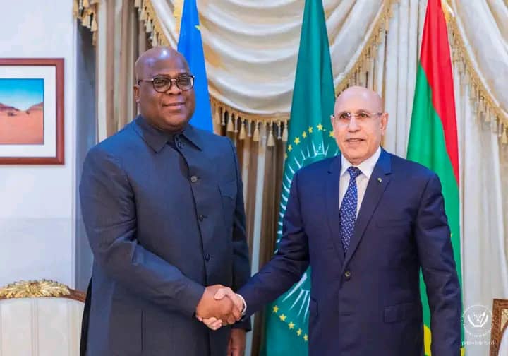 Lire la suite à propos de l’article Afrique : Félix Tshisekedi félicite Mohamed Cheikh El Ghazouani pour sa réélection à la tête de la Mauritanie 