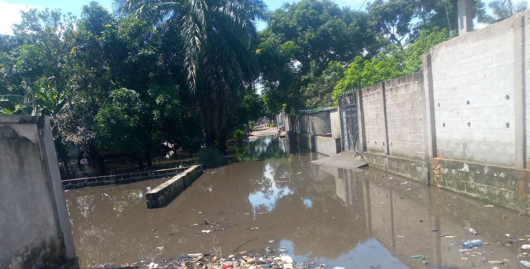 Lire la suite à propos de l’article Kinshasa : Des terrains inondés et les routes bloquées à Nganda Sese après une pluie torrentielle 