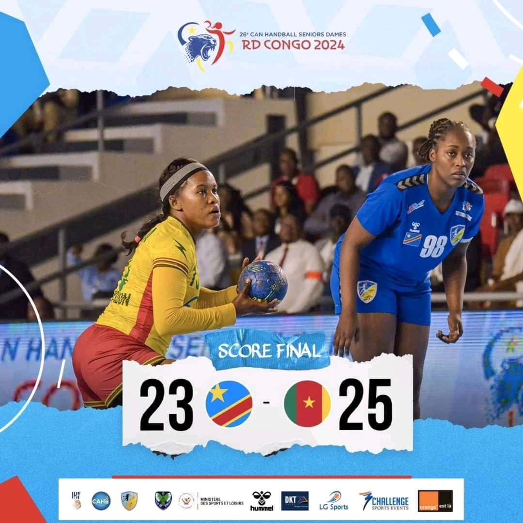 Lire la suite à propos de l’article CAN Handball/Dames : Sensationnel, le Cameroun fait tomber la RDC (pays hôte)