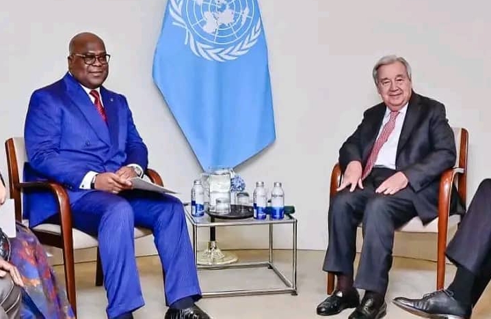 ONU: Félix Tshisekedi et António Guterres renforcent les efforts de paix dans l’Est de la RDC