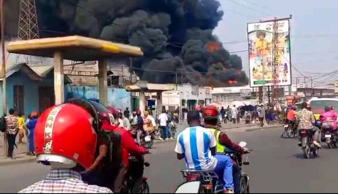 You are currently viewing Goma : un incendie ravage la station-service Serufuli