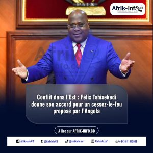 Lire la suite à propos de l’article La RDC accepte un cessez-le-feu sous l’initiative de l’Angola