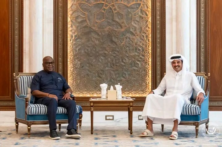 Tshisekedi et l’Émir du Qatar discutent de la situation régionale et de la sécurité en RDC