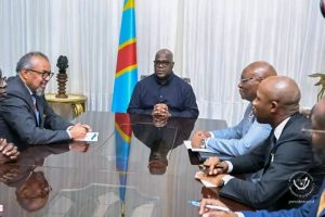 Lire la suite à propos de l’article RDC–Ebola : Tshisekedi et le patron de l’OMS passent en revue la riposte contre la souche Bundibugyo
