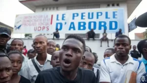 Lire la suite à propos de l’article RDC : Des membres de la Force du Progrès disent avoir été mobilisés par les responsables de l&rsquo;UDPS, pour perturber le sit-in de la C64, selon Human Rights Watch